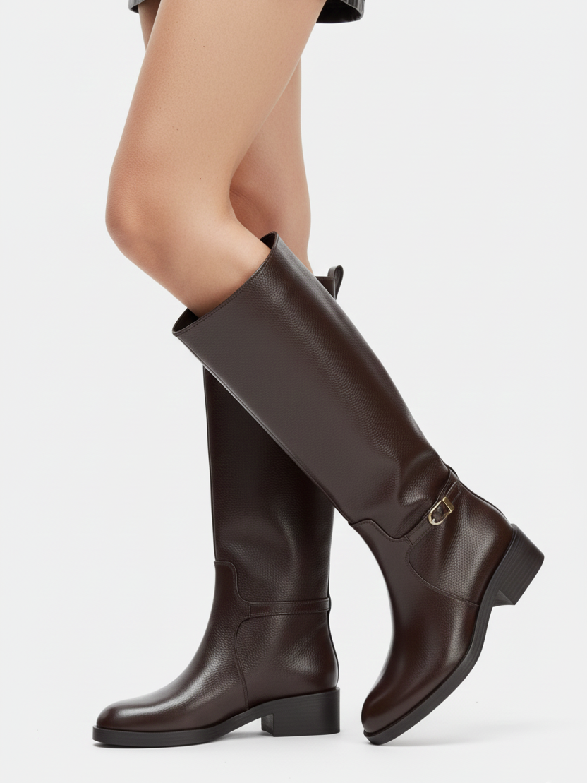 Bristol | Classic Fux Leather Riding Boots