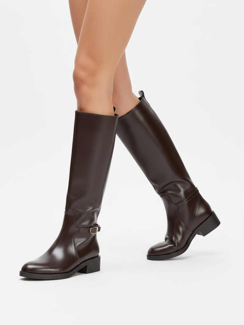 Bristol | Classic Fux Leather Riding Boots