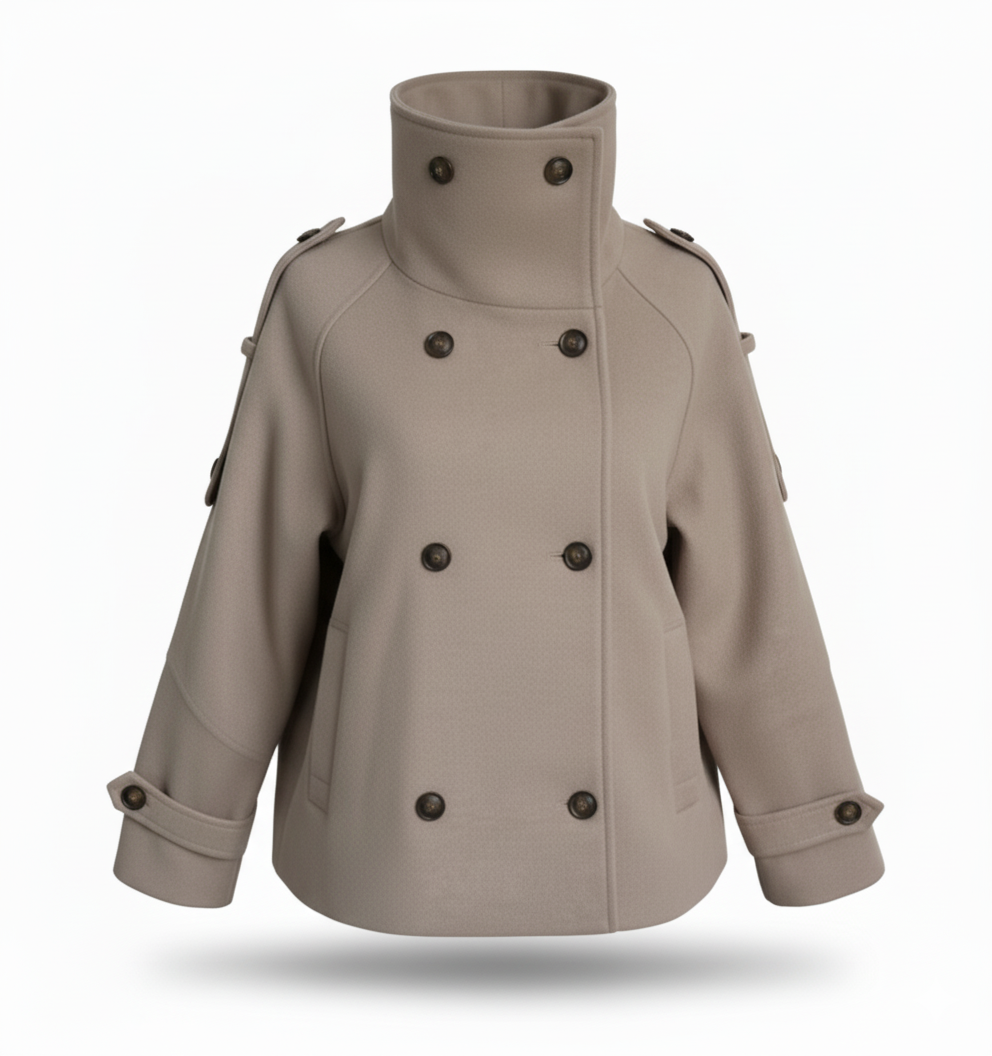 Evie | High-Neck Wool Jacket