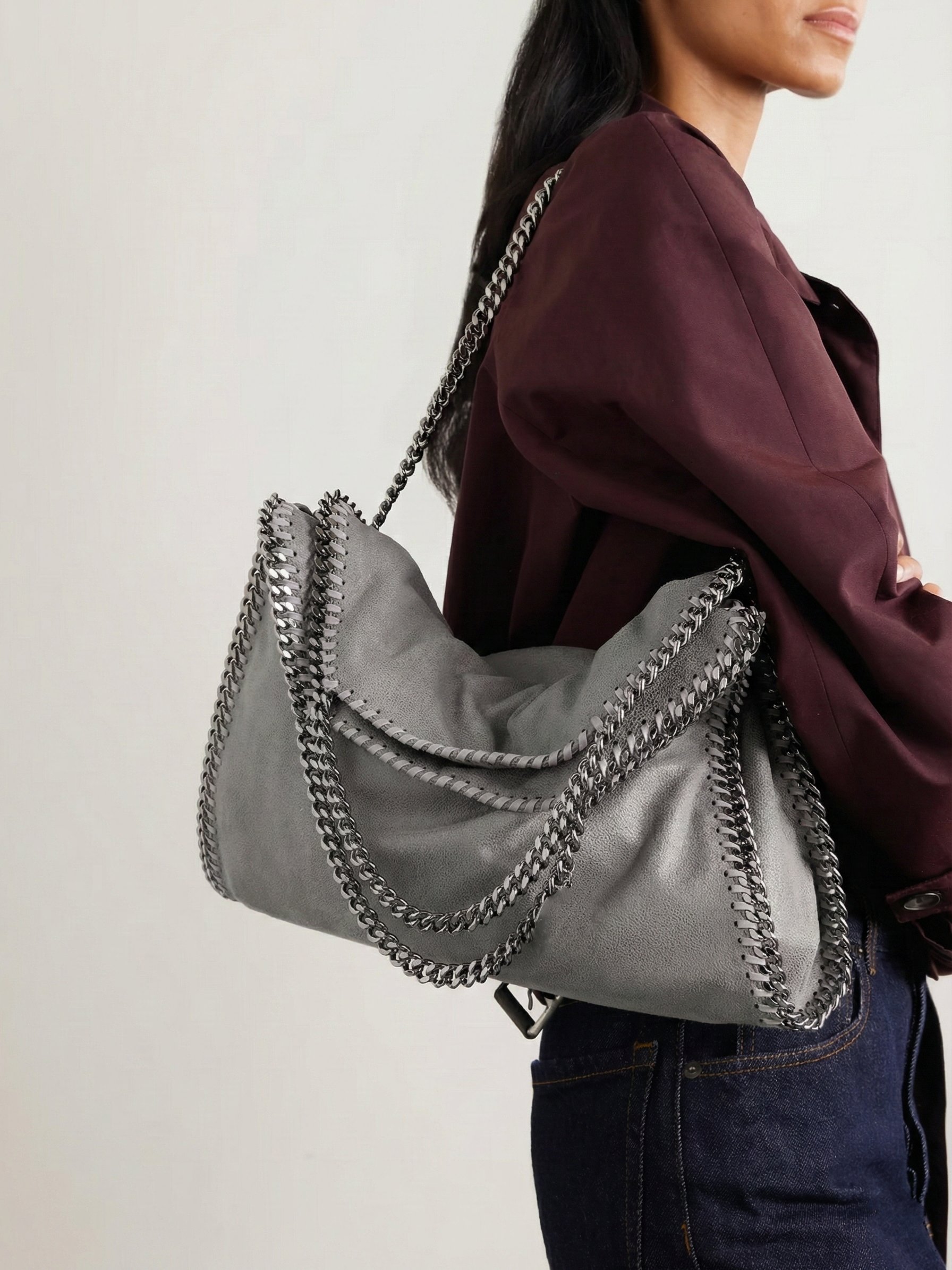 Skyla | Chain Strap Soft Faux Leather Tote Bag