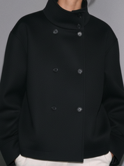 Clara | Manteau court à col montant Blend