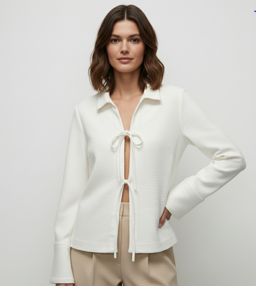 Sharon | Lightweight Tie-Front Jacket