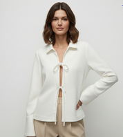 Sharon | Lightweight Tie-Front Jacket