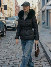 Florida | Faux Fur Hooded Puffer Jacket