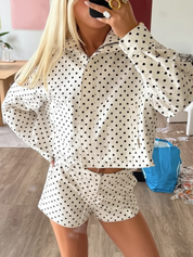 Dua | Polka Dot Jacket & Skirt Set
