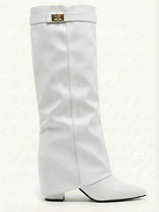 Leeds | Faux Leather High-Slouch Boot