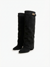 Iris | Suede Effect High-Cut Boots