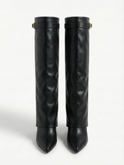 Leeds | Faux Leather High-Slouch Boot