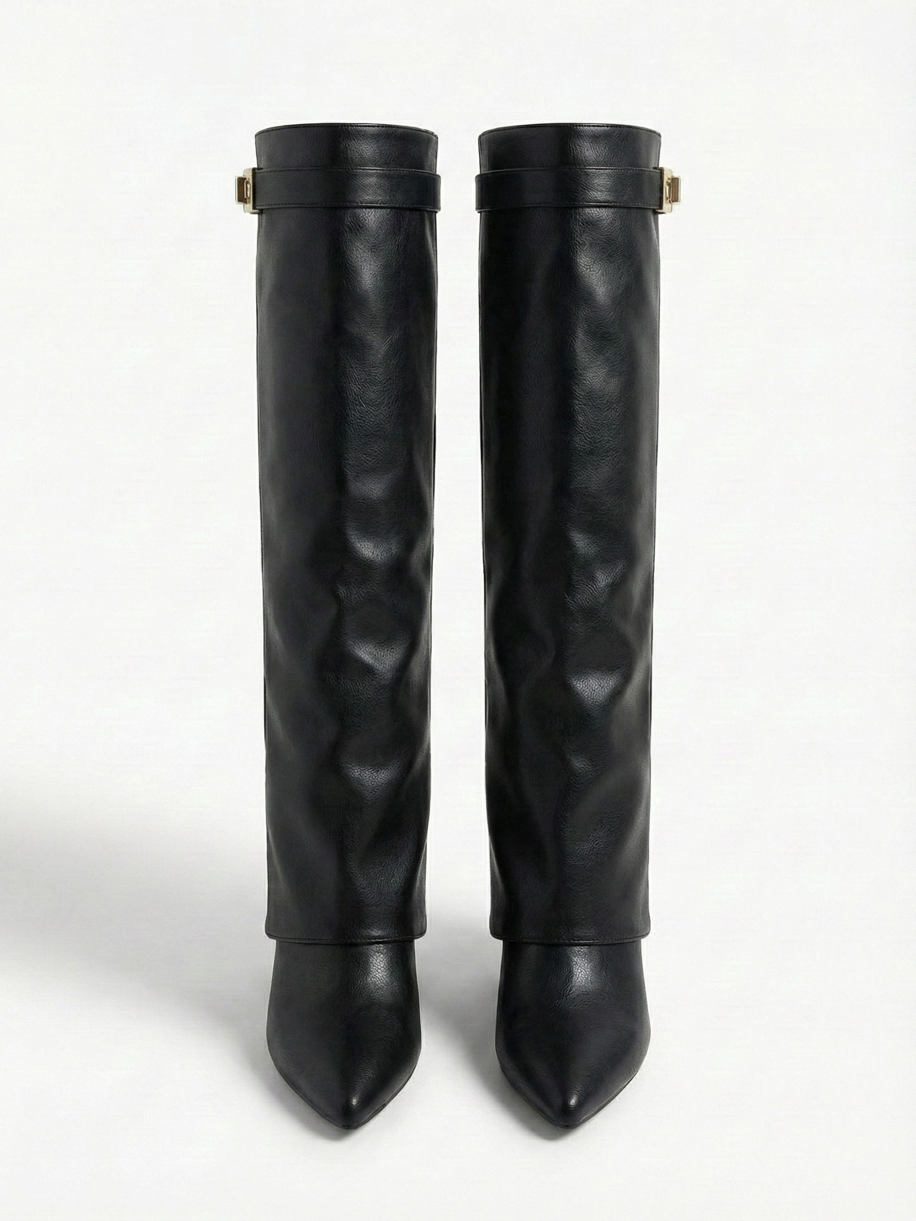Leeds | Faux Leather High-Slouch Boot