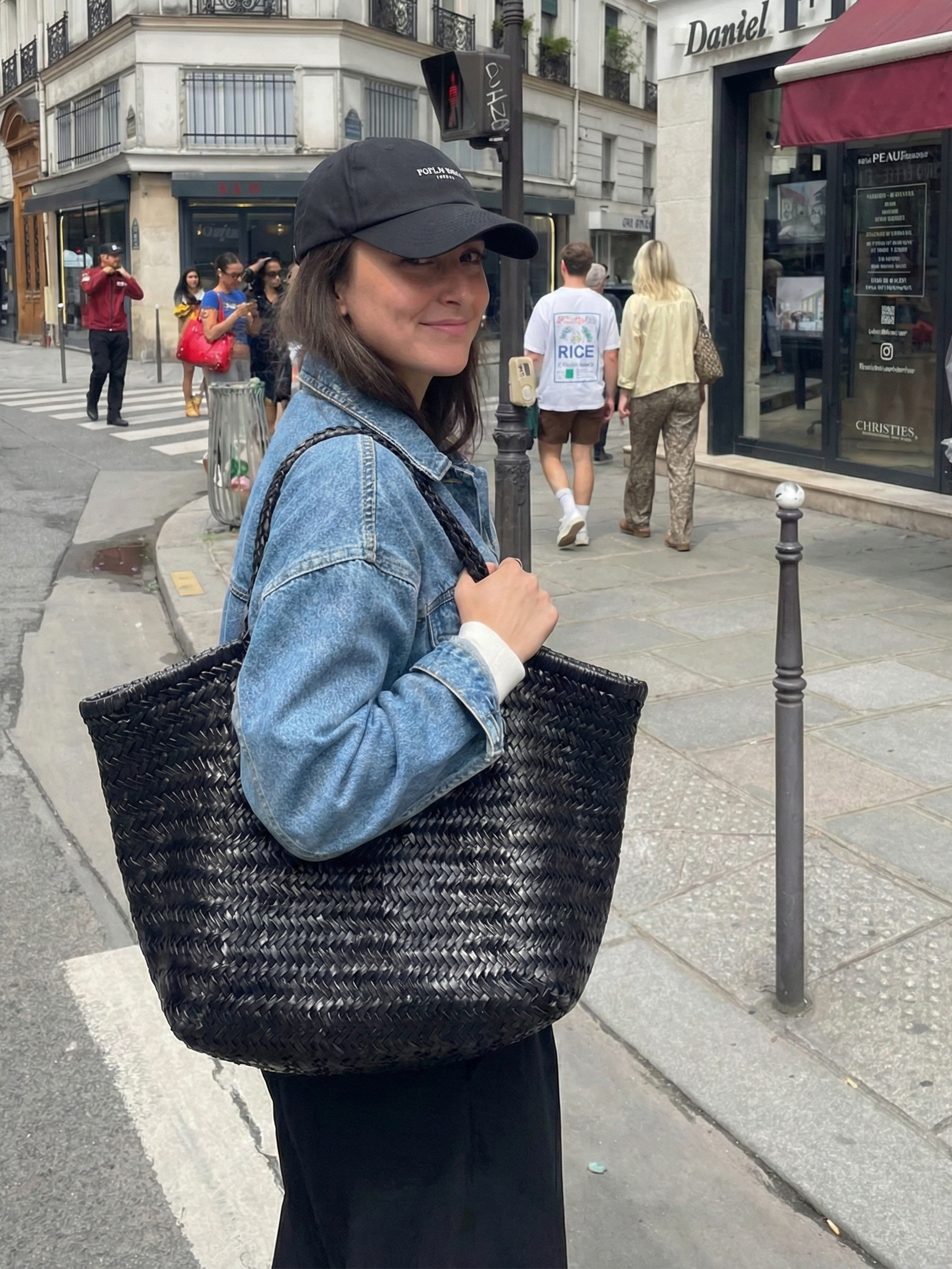 Avril | Sac fourre-tout tissé surdimensionné