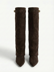 Iris | Suede Effect High-Cut Boots