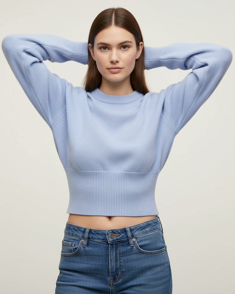 Elsie | Cropped Knit Sweater