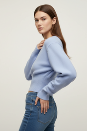 Elsie | Cropped Knit Sweater