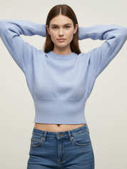 Elsie | Cropped Knit Sweater