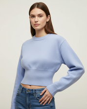 Elsie | Cropped Knit Sweater