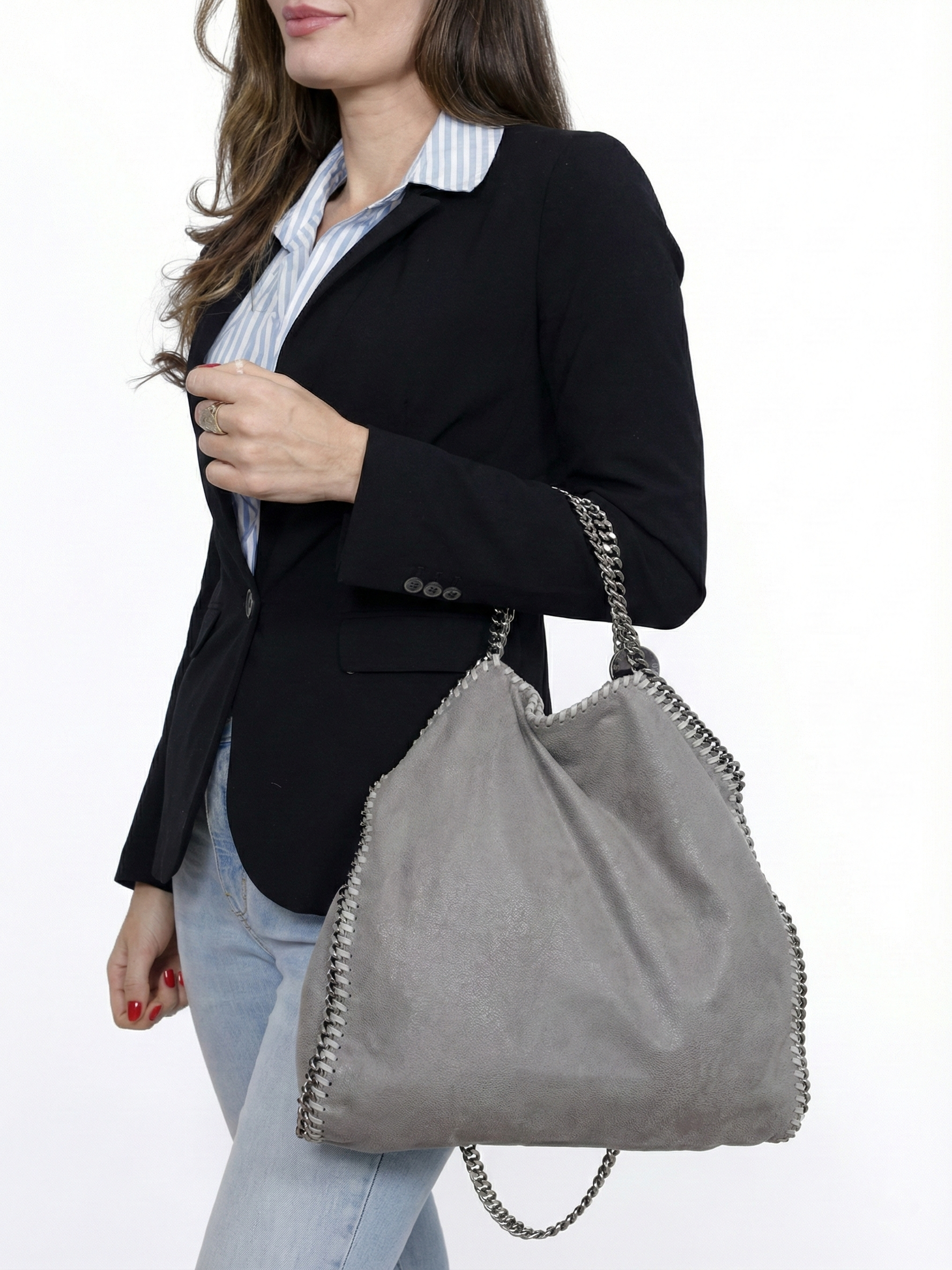 Skyla | Chain Strap Soft Faux Leather Tote Bag