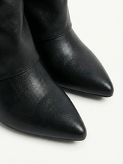 Leeds | Faux Leather High-Slouch Boot