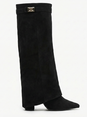 Iris | Suede Effect High-Cut Boots