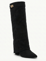 Iris | Suede Effect High-Cut Boots