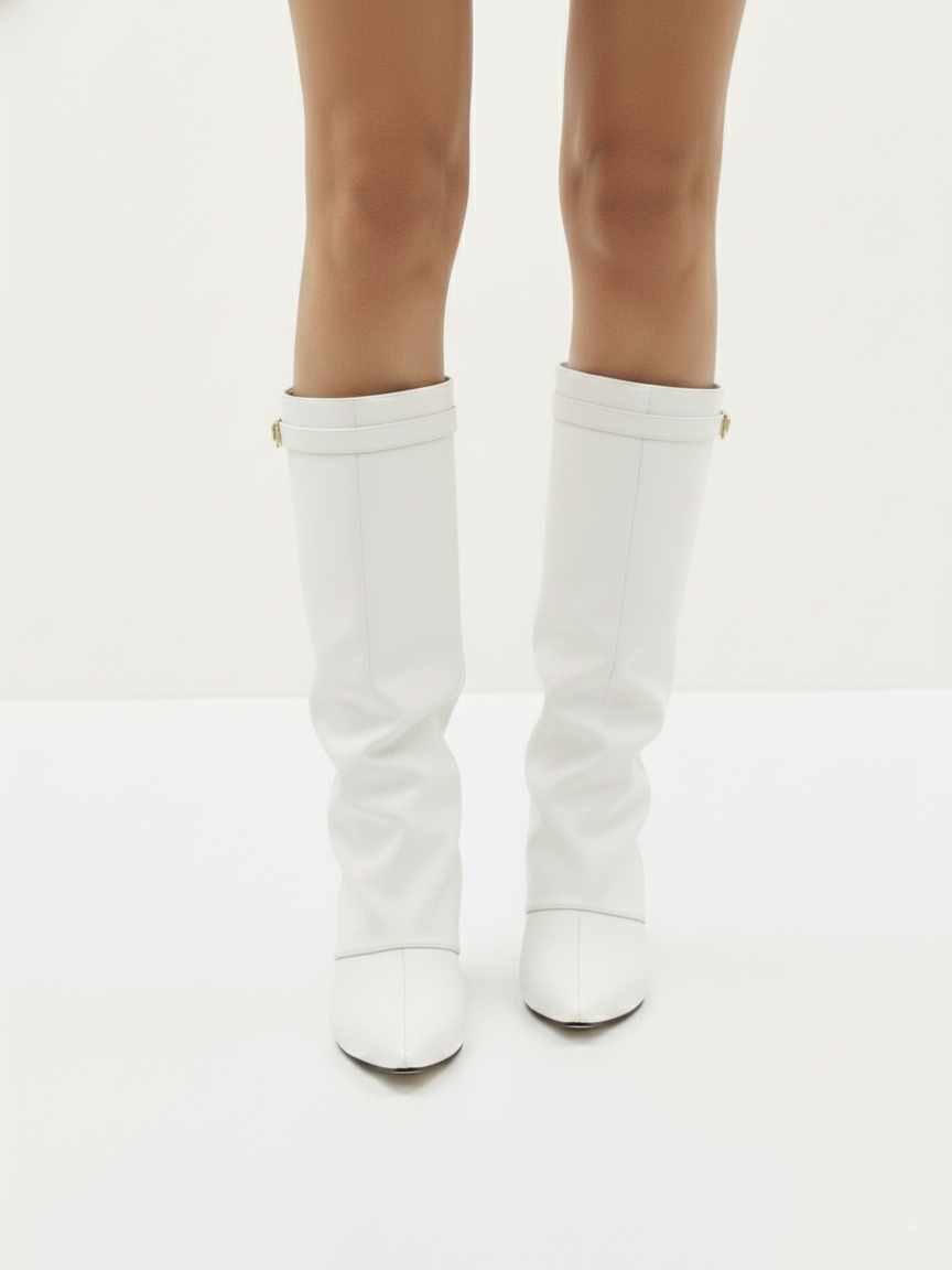 Leeds | Faux Leather High-Slouch Boot