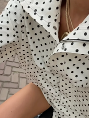 Dua | Polka Dot Jacket & Skirt Set