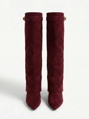 Iris | Suede Effect High-Cut Boots