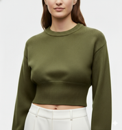 Elsie | Cropped Knit Sweater