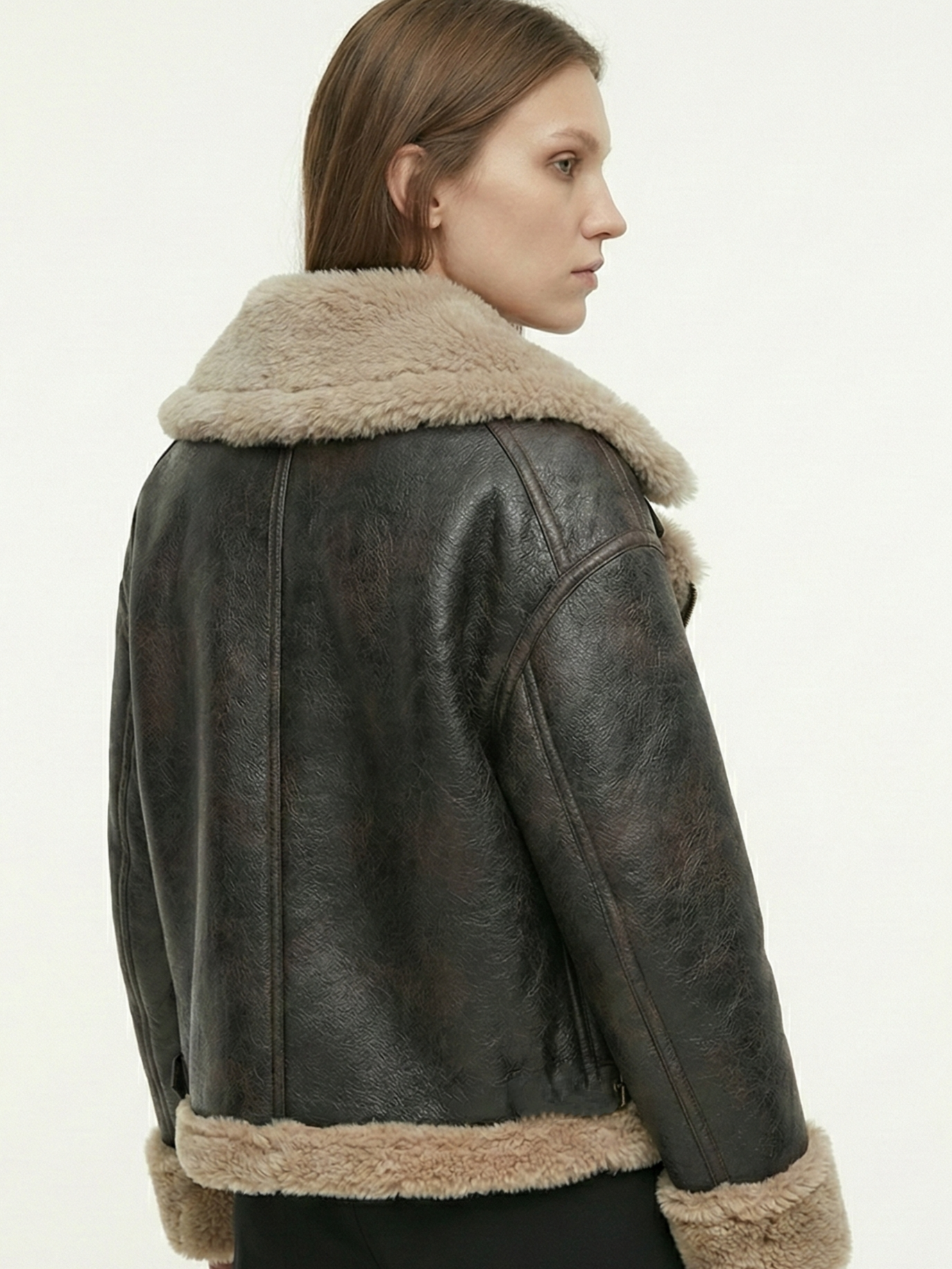 Rio | Faux Shearling Leather Jacket