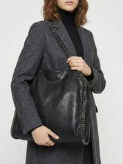 Skyla | Chain Strap Soft Faux Leather Tote Bag