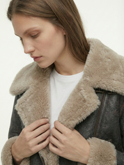 Rio | Faux Shearling Leather Jacket