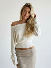 Lianna | Off-White Fuzy Sweater