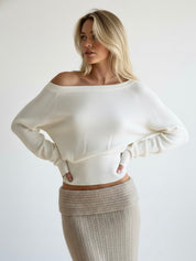 Lianna | Off-White Fuzy Sweater