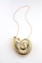 Golden Shell Clutch