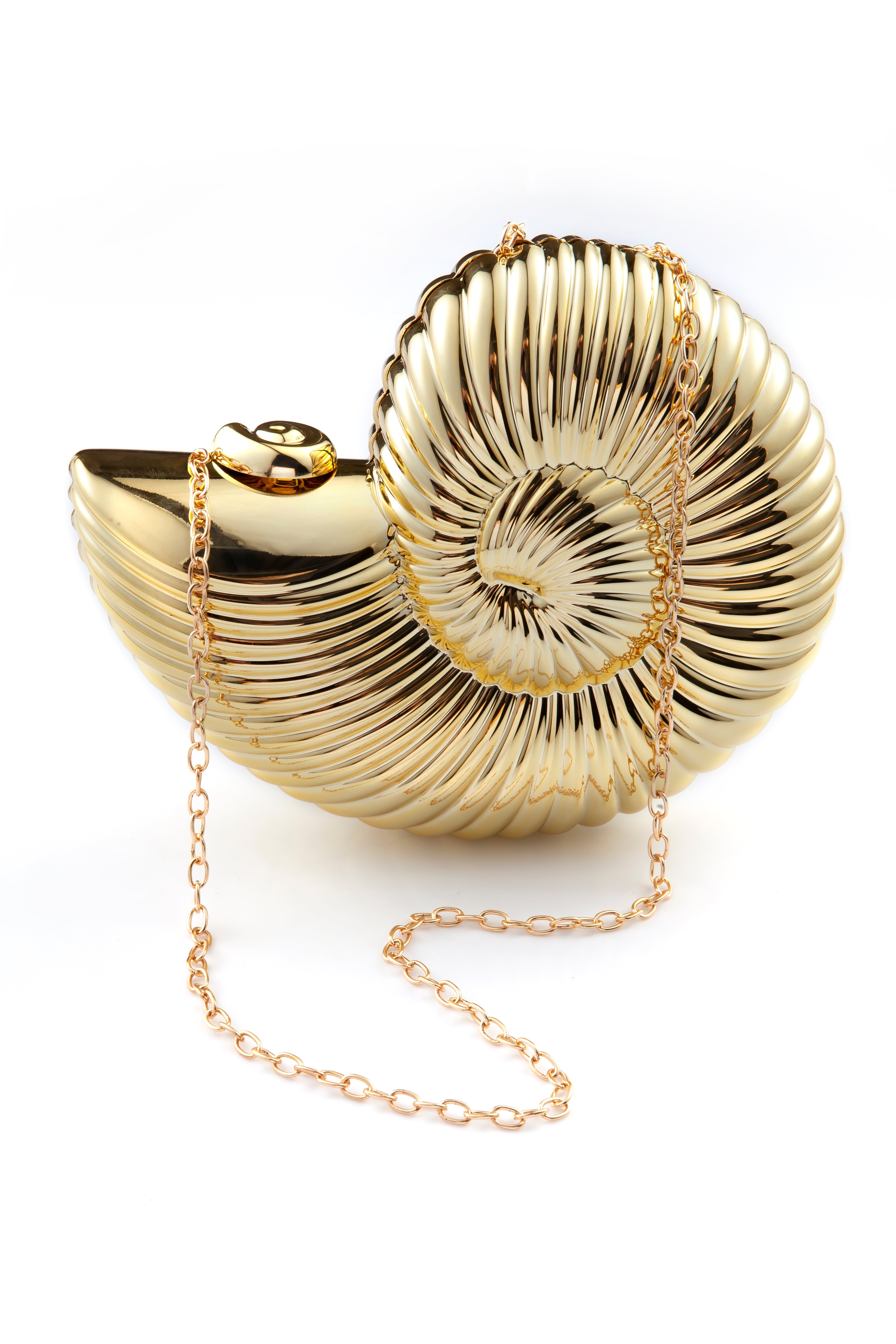 Golden Shell Clutch