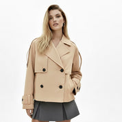Ada | Short Double-Breasted Trench Jacket