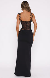 Vivienne | Mesh-Waist Maxi Dress