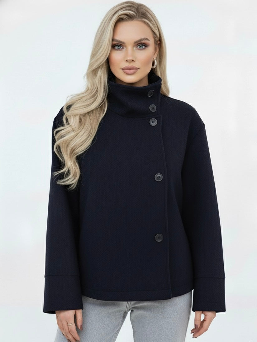 Martha | High-Neck Wool-Blend Jacket