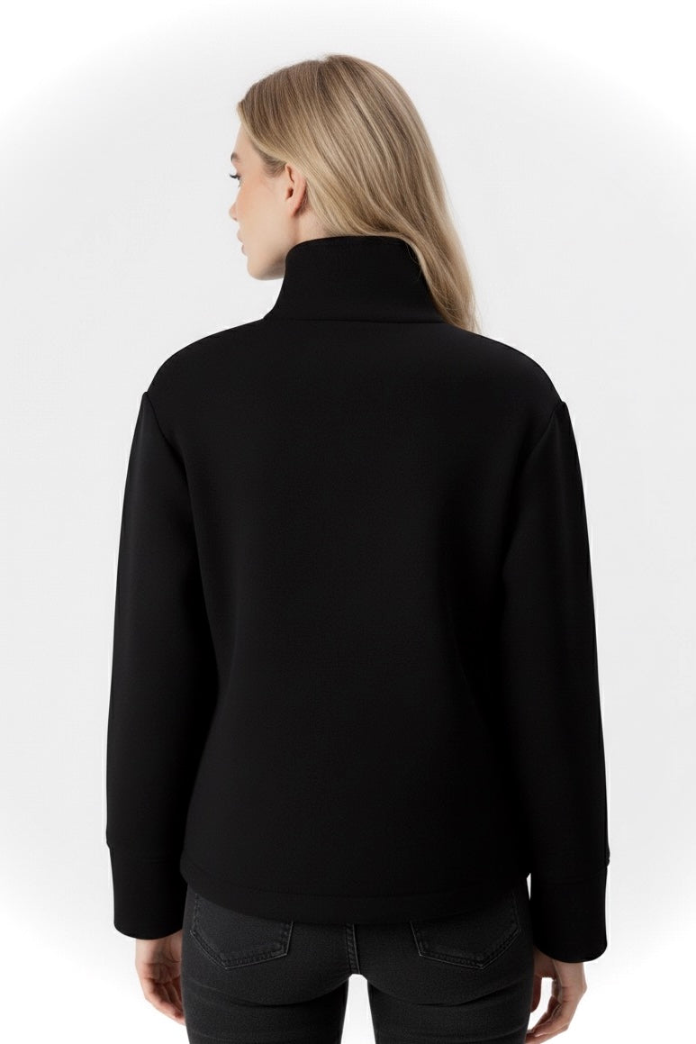 Martha | High-Neck Wool-Blend Jacket