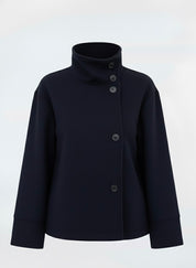 Martha | High-Neck Wool-Blend Jacket