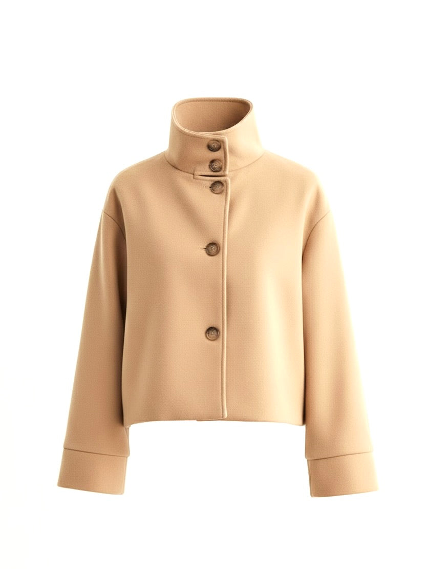 Martha | High-Neck Wool-Blend Jacket