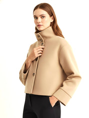 Martha | High-Neck Wool-Blend Jacket