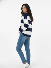 Emma | Striped Oversized Knit Sweater