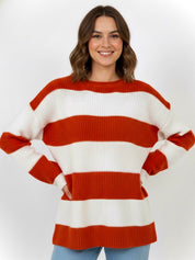 Emma | Striped Oversized Knit Sweater