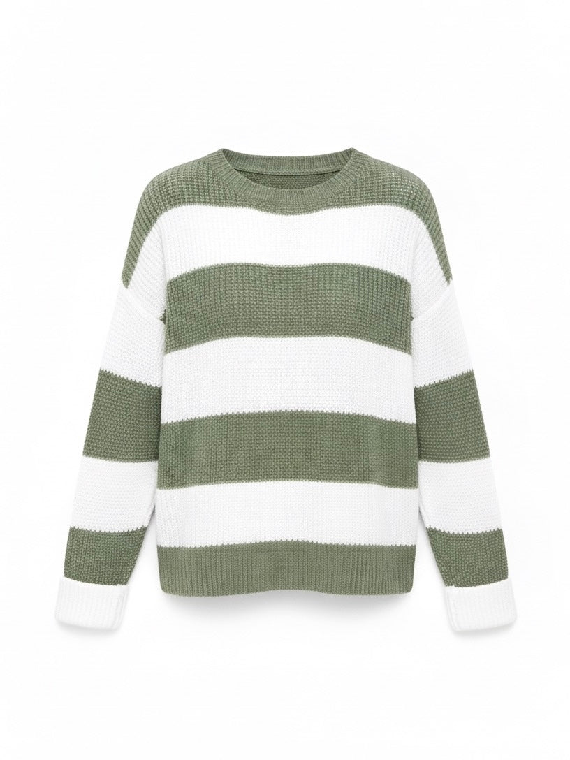 Emma | Striped Oversized Knit Sweater