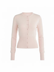 Nicole | Chemisier boutonné en maille crème