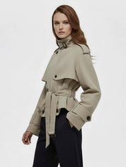 Alice | Oversized High-Neck Trench Jacket