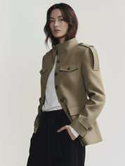 Florence | Structured Button-Up Cotton Jacket