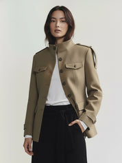 Florence | Structured Button-Up Cotton Jacket