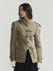 Florence | Structured Button-Up Cotton Jacket