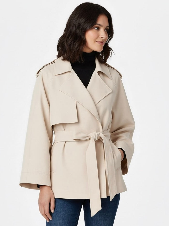 Harper | Belted Oversized Trench Jacket